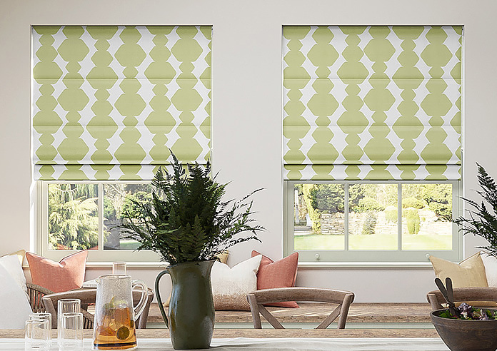 Construct, Grass Green - Motorised Roman Blind - Image 3